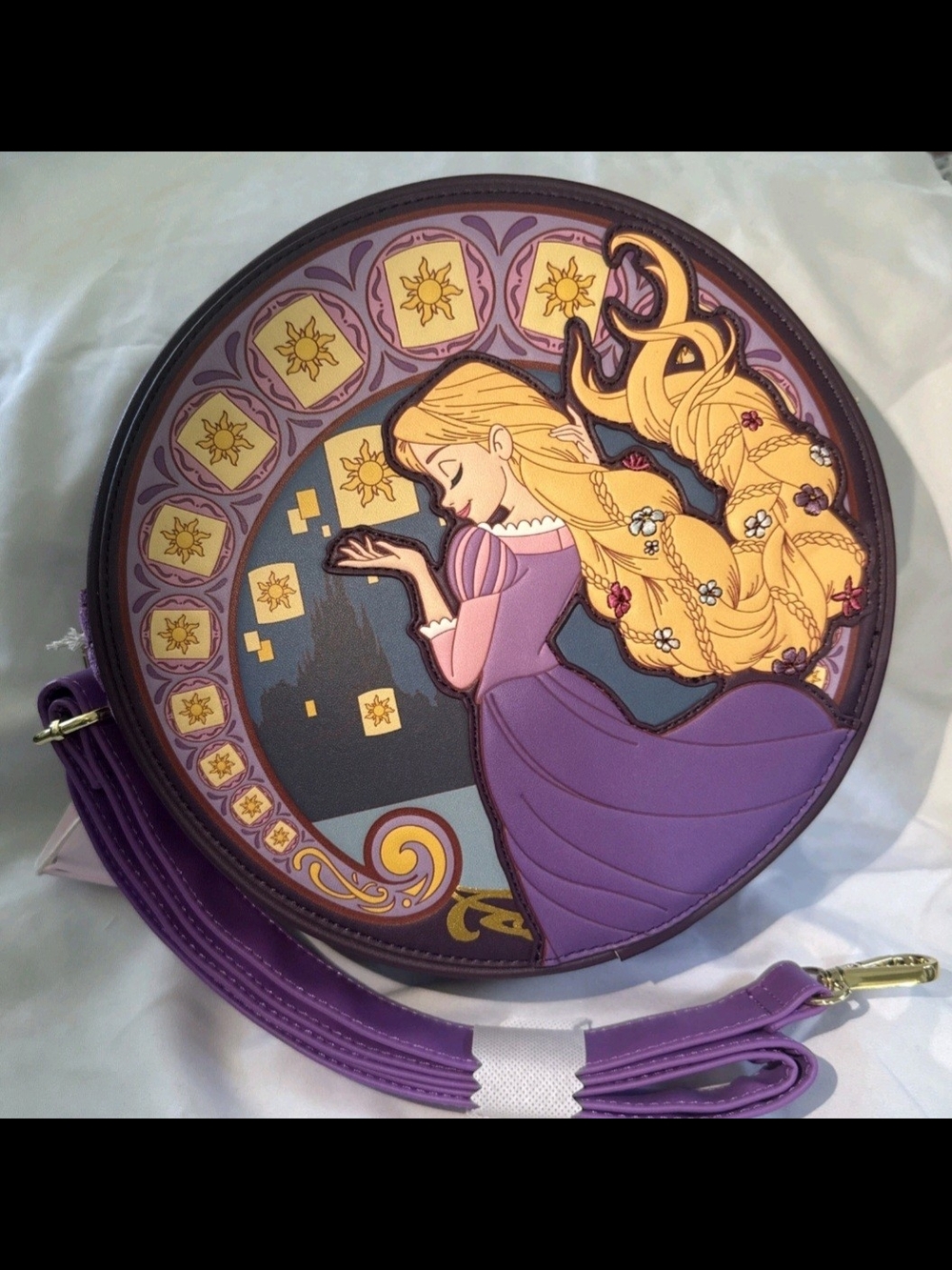 LOUNGEFLY DISNEY TANGLED RAPUNZEL LANTERNS CROSSBODY BAG NWT!!! 🏮